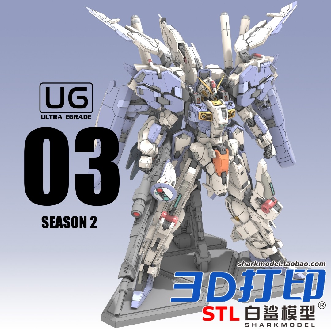 Мобильный костюм Gundam полный комплект EX-S Gundam (UG03) для 3d-печати, модель, чертеж, файл stl