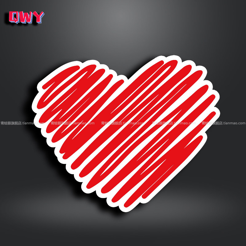 Автомобильные наклейки cartoon love автомобильные наклейки JDM модифицированные светоотражающие наклейки для кузова автомобиля с аккумулятором треугольные наклейки для украшения окон от царапин