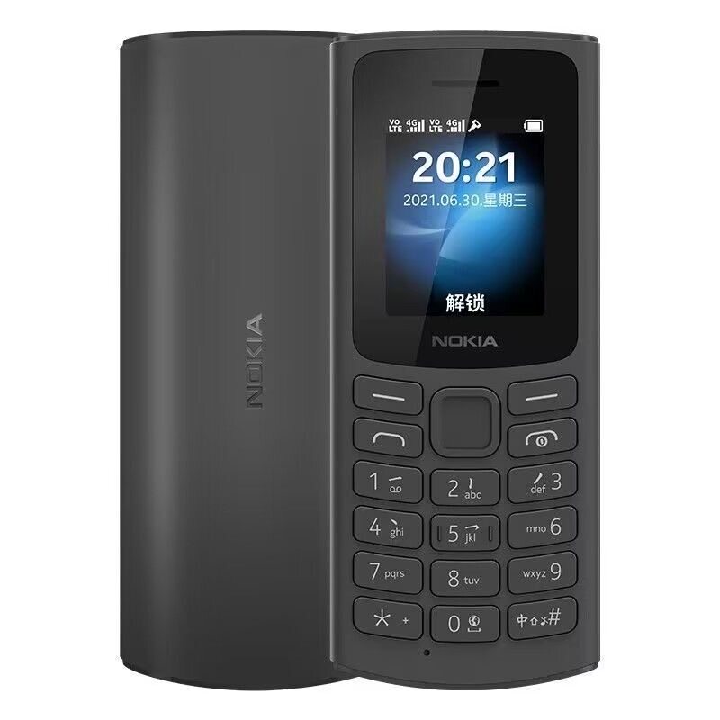 Мобильный телефон Nokia 105TA1389 с полным набором функций Netcom 4G, указанный на заводе-изготовителе, не поддерживает функцию карты памяти Bluetooth
