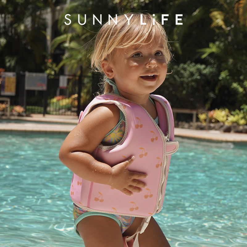 детский плавучий жилет sunnylife, детские спасательные жилеты, для девочек без надувных изделий, детская вспомогательная плавучая одежда для плавания