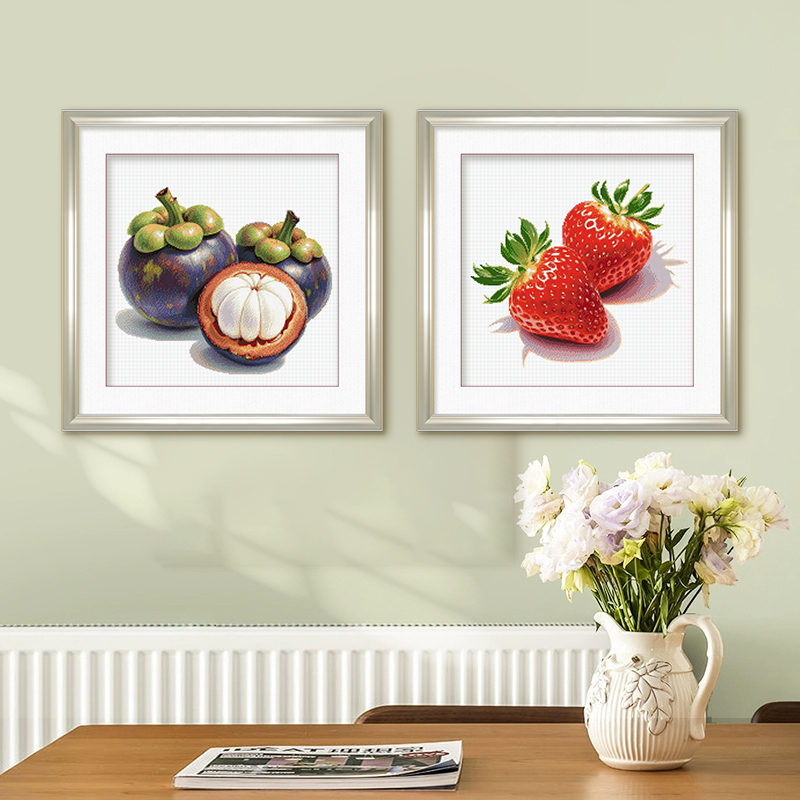 набор хлопчатобумажных нитей ручной работы ks cross stitch foodie серии fruit Zongzi для самостоятельной вышивки ручной работы DIY