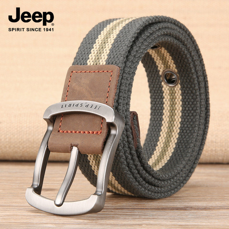 JEEP холщовый ремень Jeep мужской ремень для повседневных джинсов Корейская версия