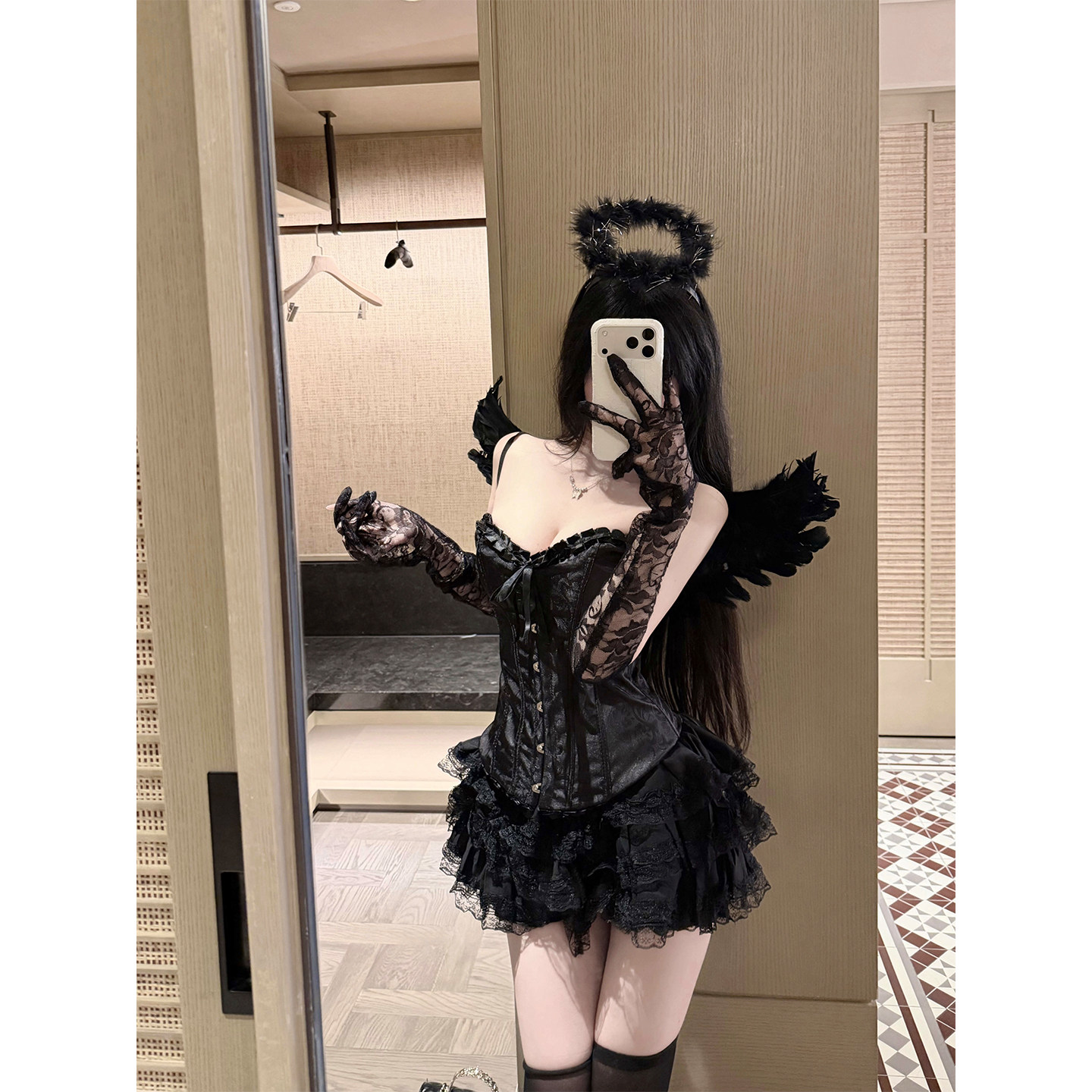 Black Swan * Halloween Cosplay Ballet Swan Uniform Dress Outfit Sexy Little Devil Angel Costume Dress