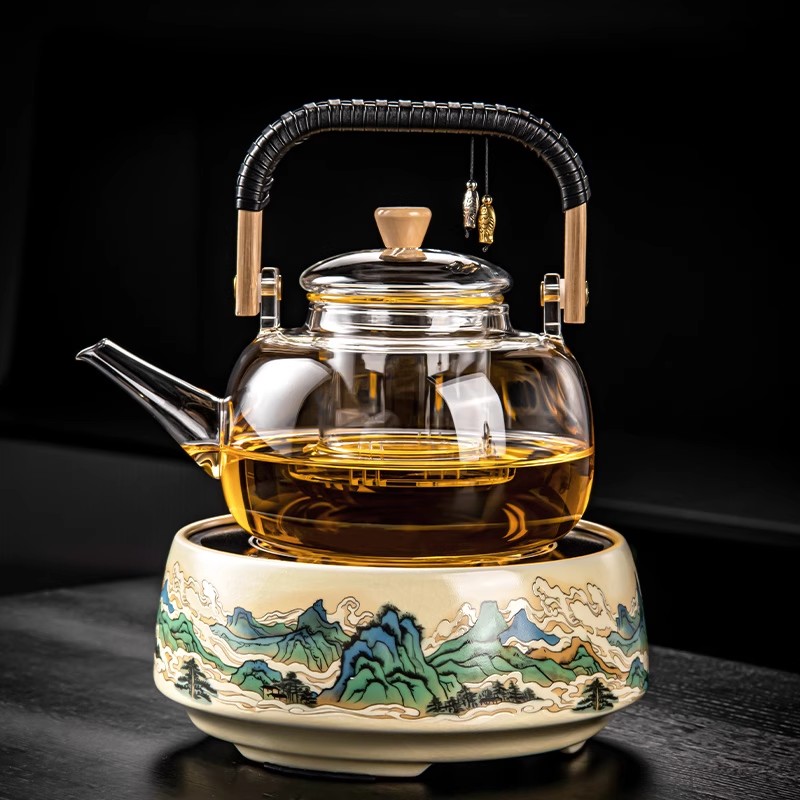 Чайный сервиз Ru Kiln, бытовая чашка для чая кунг-фу, легкая роскошь, высококлассная атмосфера, ленивые люди автоматически заваривают чай и отправляют его старейшинам