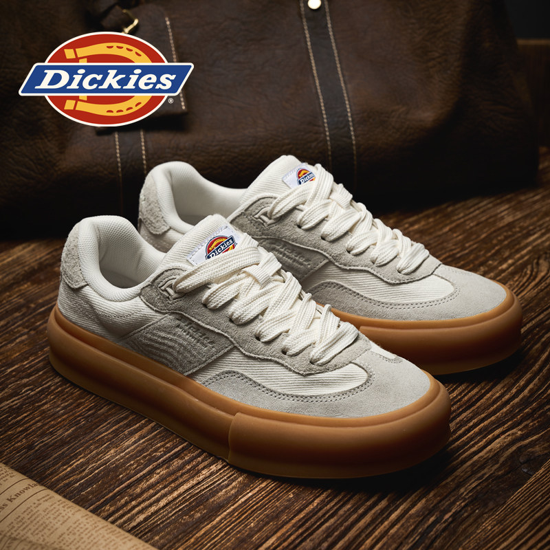 Мужские кроссовки в немецком стиле Dickies, новинка 2026 года, осенняя мужская обувь, кожаная обувь на каблуке, повседневная спортивная обувь, мужские модели