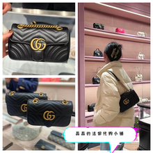 Gucci / Gucci GG Marmont22mini Женская сумка, золотая марка, одноплечая сумка