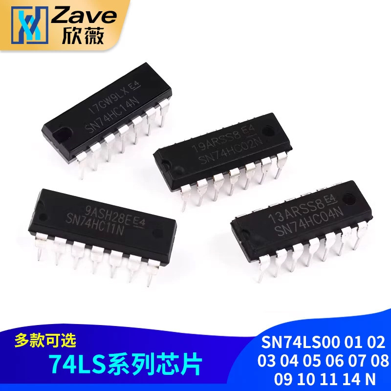 SN74LS00 01 02 03 04 05 06 07 08 09 10 11 14 Встроенный разъем N chip DIP-14