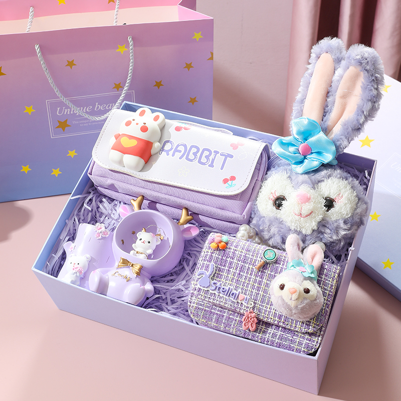 Детские подарки Xingdailu на день рождения для девочек, девочек, учениц начальной школы, школьный набор, игрушки, текст, практичная подарочная коробка