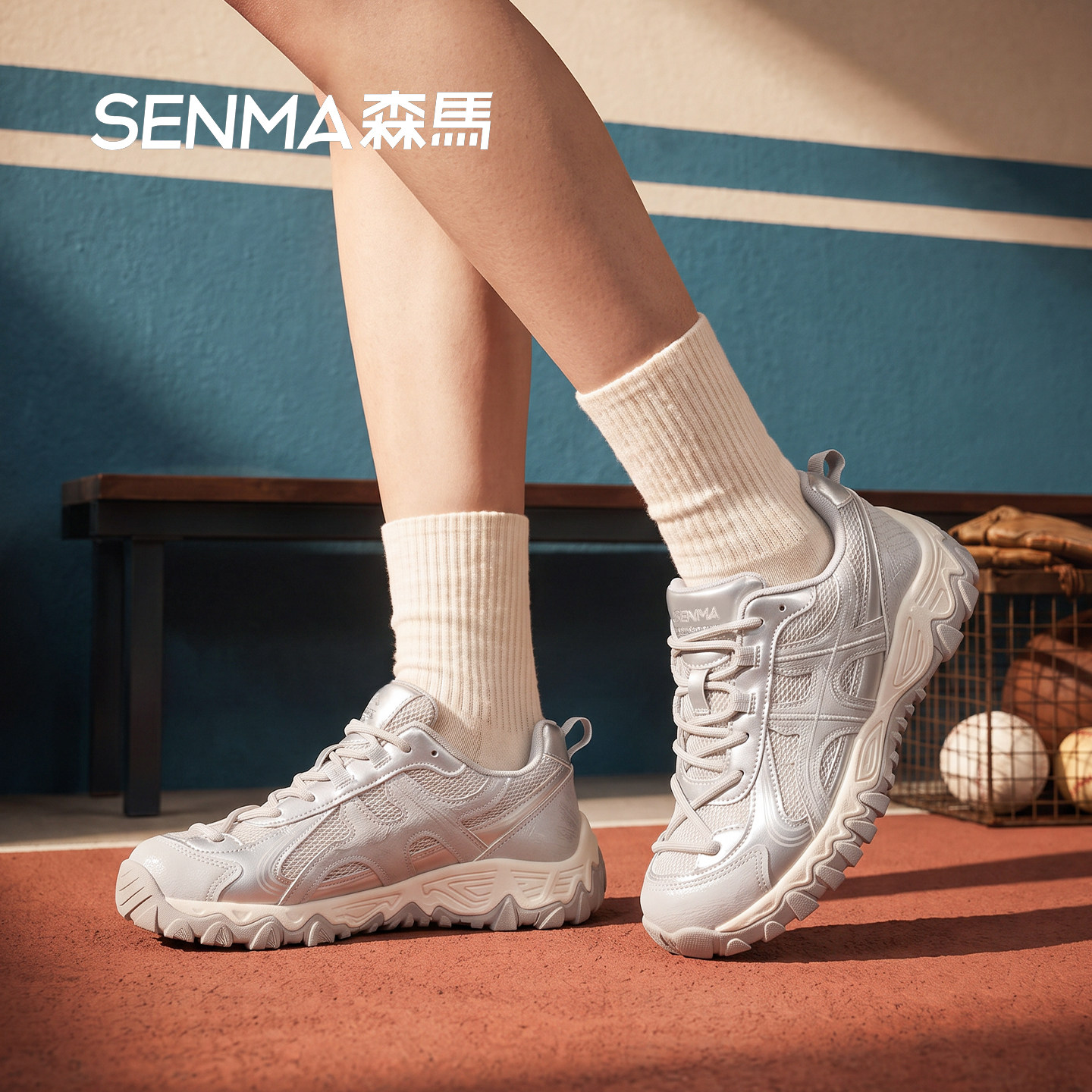 Женская обувь Senma daddy shoes, новинка 2026 года, спортивная обувь с дышащей сеткой на мягкой подошве, женская обувь для путешествий на открытом воздухе, немецкая обувь для тренировок