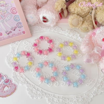 taobao agent 【芝士猫手作】夏日多巴胺Buling糖果彩色lolita小物呲甜串珠手链