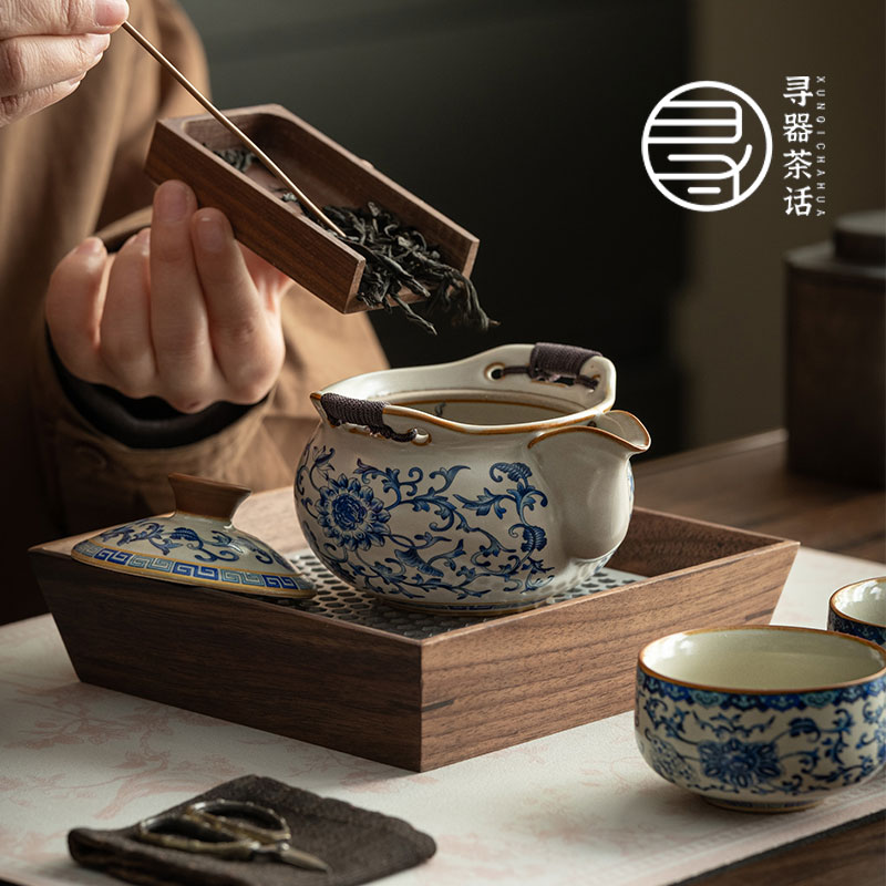 Культурный и креативный набор для приготовления чая Кунг-фу в печи Forbidden City, чайная чашка, практичная подарочная коробка, подарок для старейшин, лидеров, клиентов, подарки "из рук в руки"