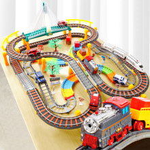 High speed train electric small train track toy track car Harmony roller coaster boy and children's birthday gift