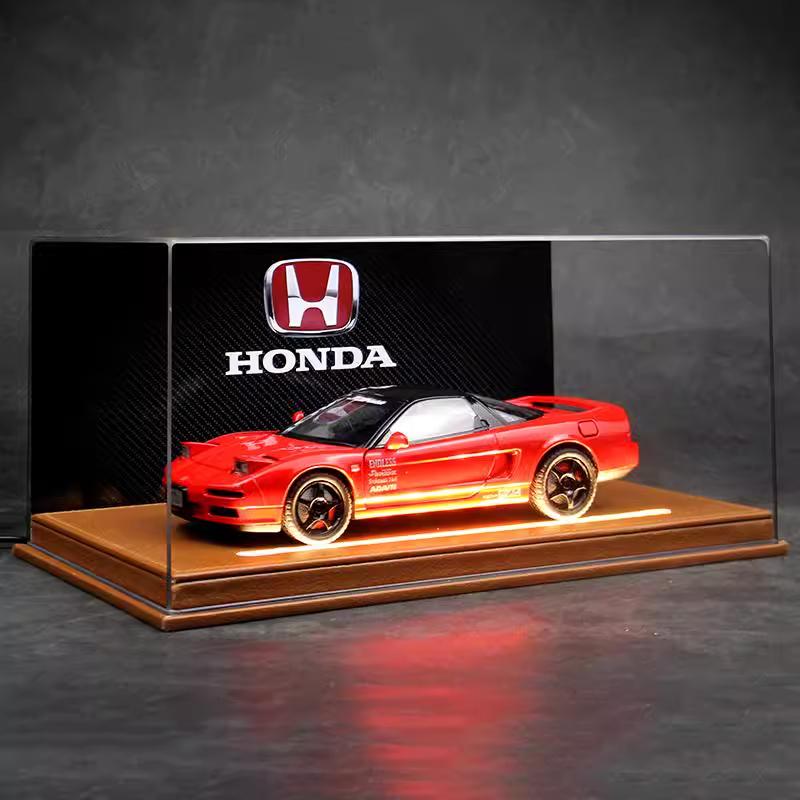 Коллекционная модель автомобиля из сплава Honda NSX, имитационная модель спортивного автомобиля, высококачественный дисплей освещения, коллекция украшений, подарок для мальчика