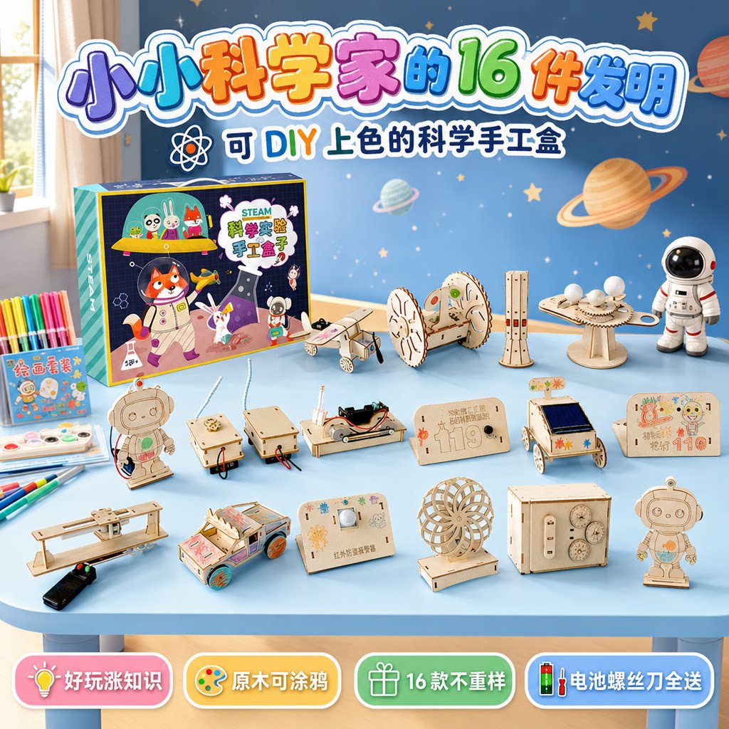 Слоновья версия набора для научных экспериментов junior high school advanced diy материалы ручной работы детские развивающие игрушки