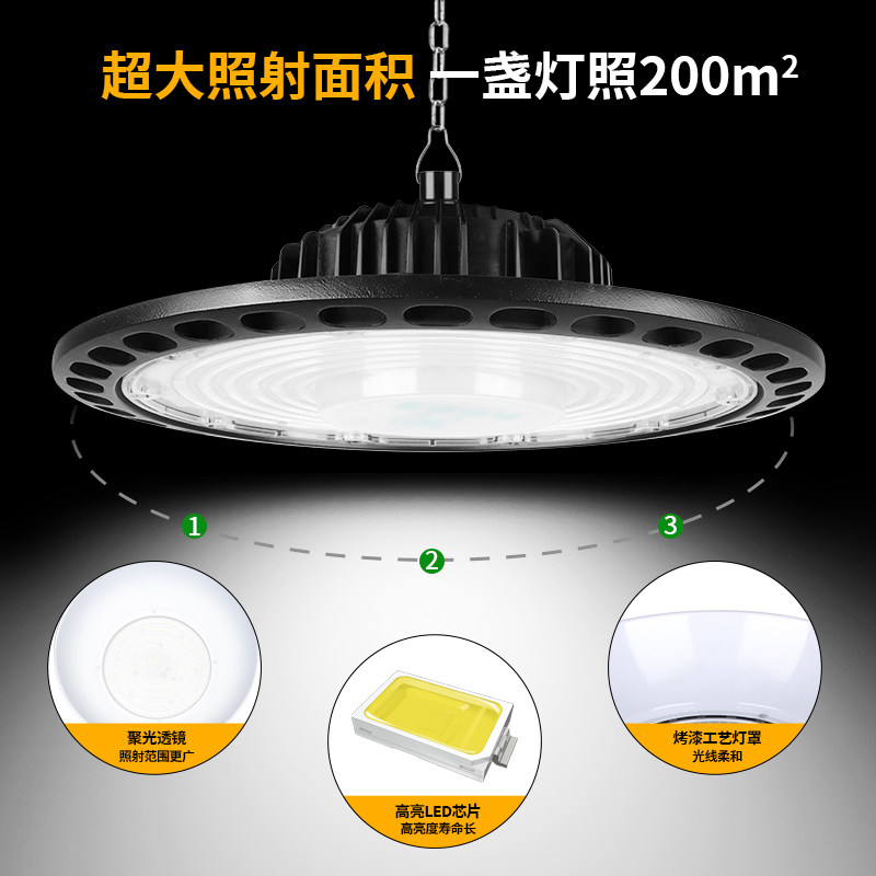 Yaming super bright fin led high bay light освещение плавательного бассейна UFO flying saucer factory rv room водонепроницаемая и пылезащитная люстра