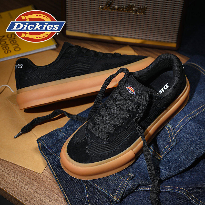 Мужские кроссовки в немецком стиле Dickies; новинка 2025 года; летняя дышащая черная обувь; мужская обувь; кроссовки; мужская повседневная обувь
