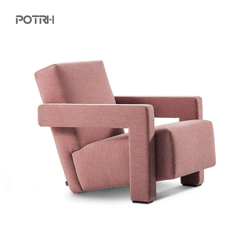 Итальянское кресло cassina golden classic односпальный диван 7-образной формы, кресло для совещаний и переговоров в спальне на балконе, кресло из массива дерева