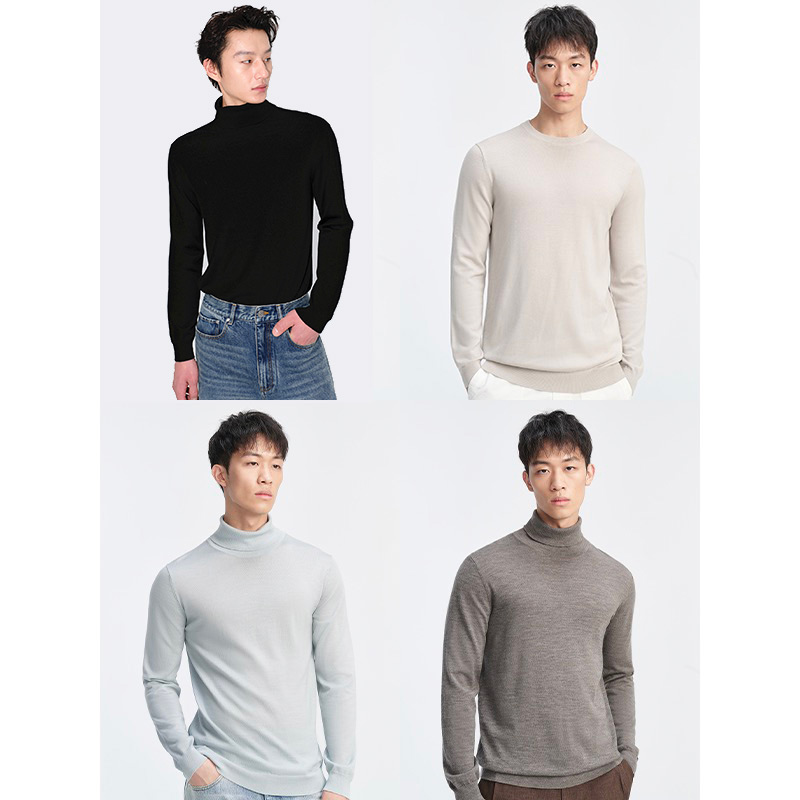 UNICA HOMME/Легкая роскошная брендовая рубашка из тонкой трикотажной ткани delicate wool_soft, мужская рубашка в стиле old money