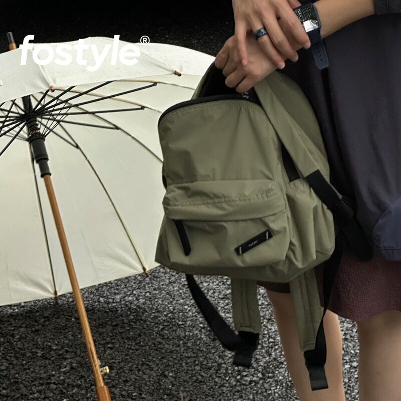 Весенне-летний легкий рюкзак FOSTYLE brim backpack small Dora2025 для пригородных поездок, водонепроницаемая нишевая 15-дюймовая сумка для компьютера
