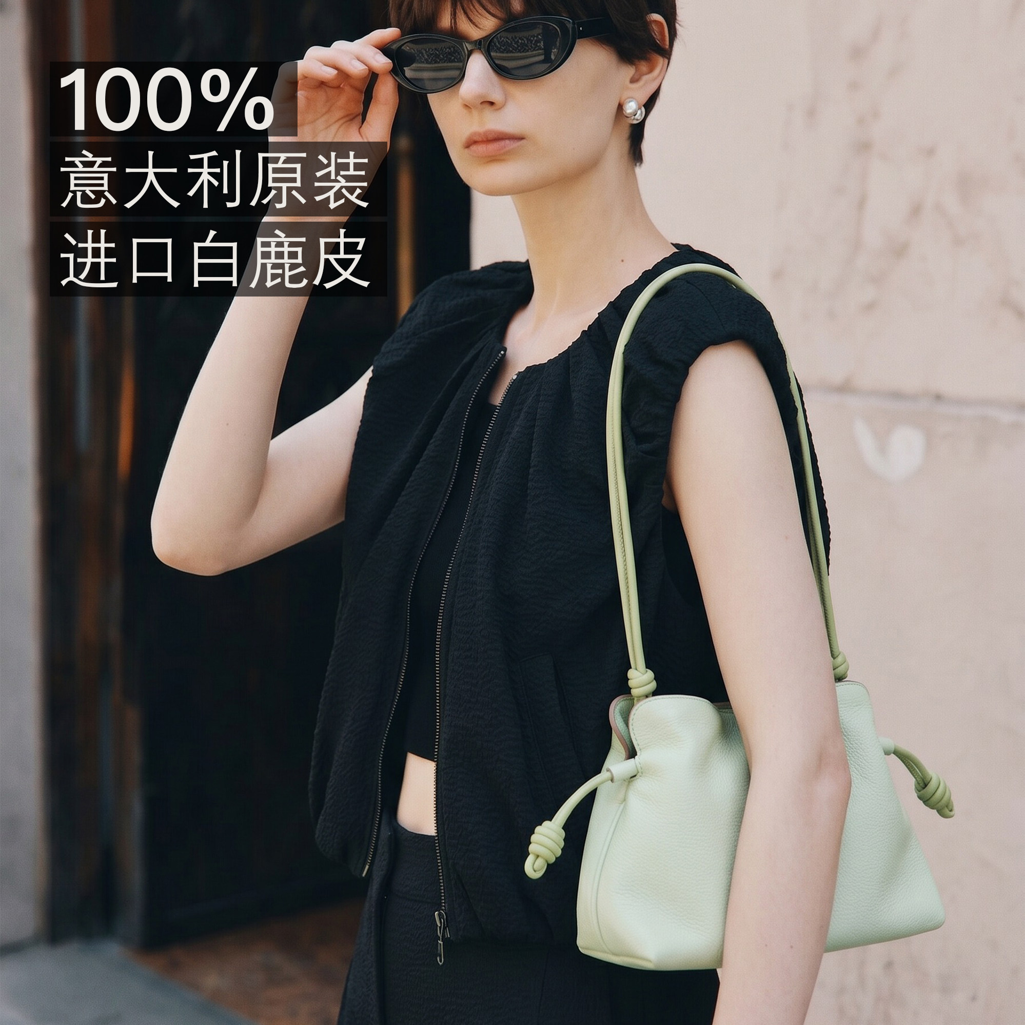 CNTYCHE/Tika deerskin lucky bag, новинка 2025 года, облачная сумка-ниша, легкая роскошная повседневная сумка-мессенджер для женщин