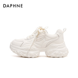 Женские белые туфли для папы Daphne на толстой подошве, новинка 2026 года, весенние универсальные спортивные белые туфли, модные женские туфли