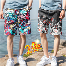 Non pilling and non fading beach pants loose casual shorts