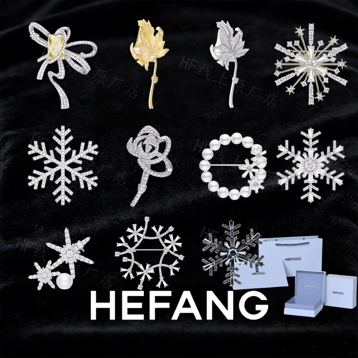 Подлинная брошь из стерлингового серебра HEFANG925 пробы 