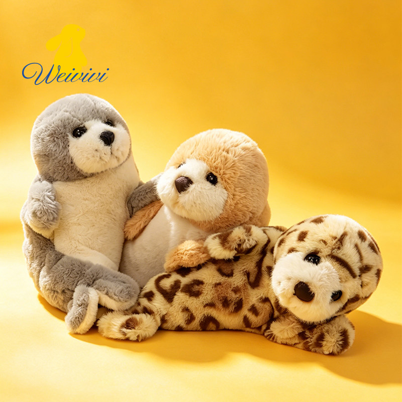 плюшевая игрушка weivivi seal исцеляющая кукла милая кукла для подруги супер мягкая кукла подарок на выпускной