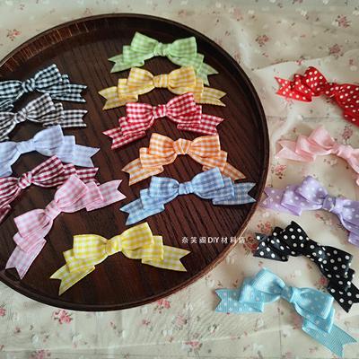 taobao agent 约10cm半成品蝴蝶结DIY材料配件辅料满49包邮