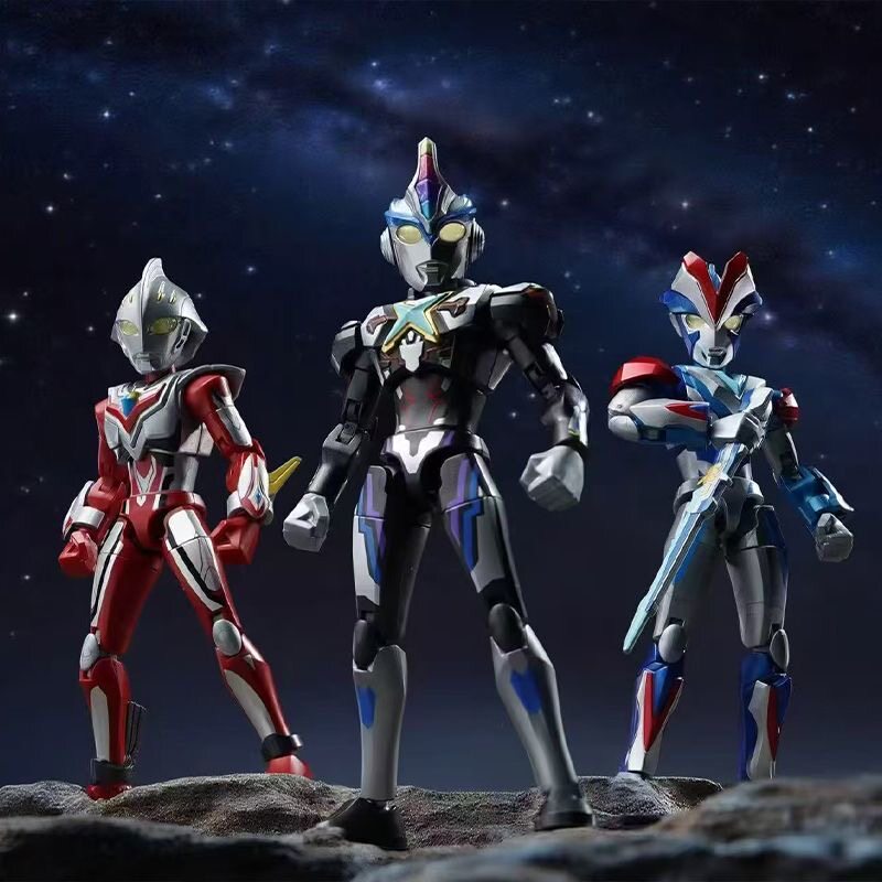 Ultraman Unlimited Edition Third 3-bomb Замечательный строительный блок Man Aix Super Movable Assembly Ручной работы, настоящие модные игрушки