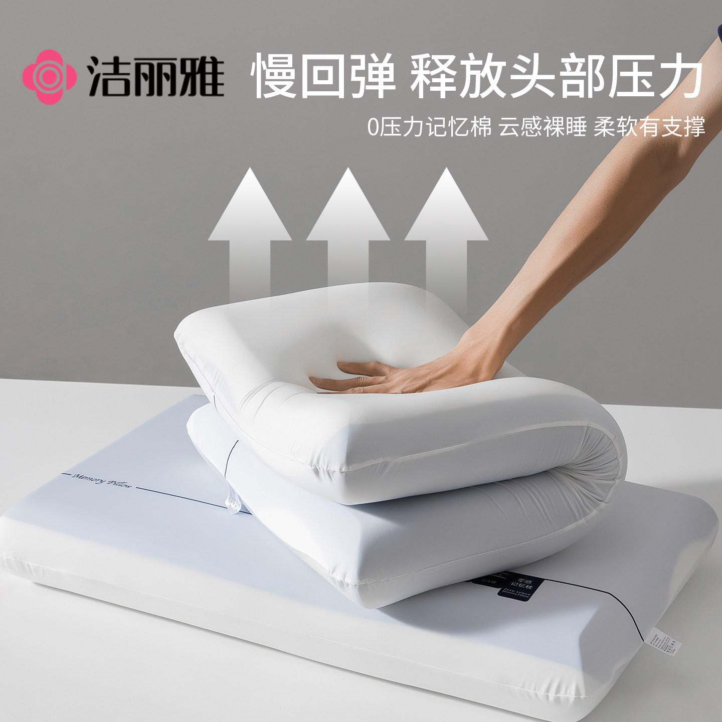 Подушка Jie Liya deep sleep memory foam pillow бытовая защита шейного отдела позвоночника для облегчения сна 2026 новое студенческое общежитие с одной подушкой