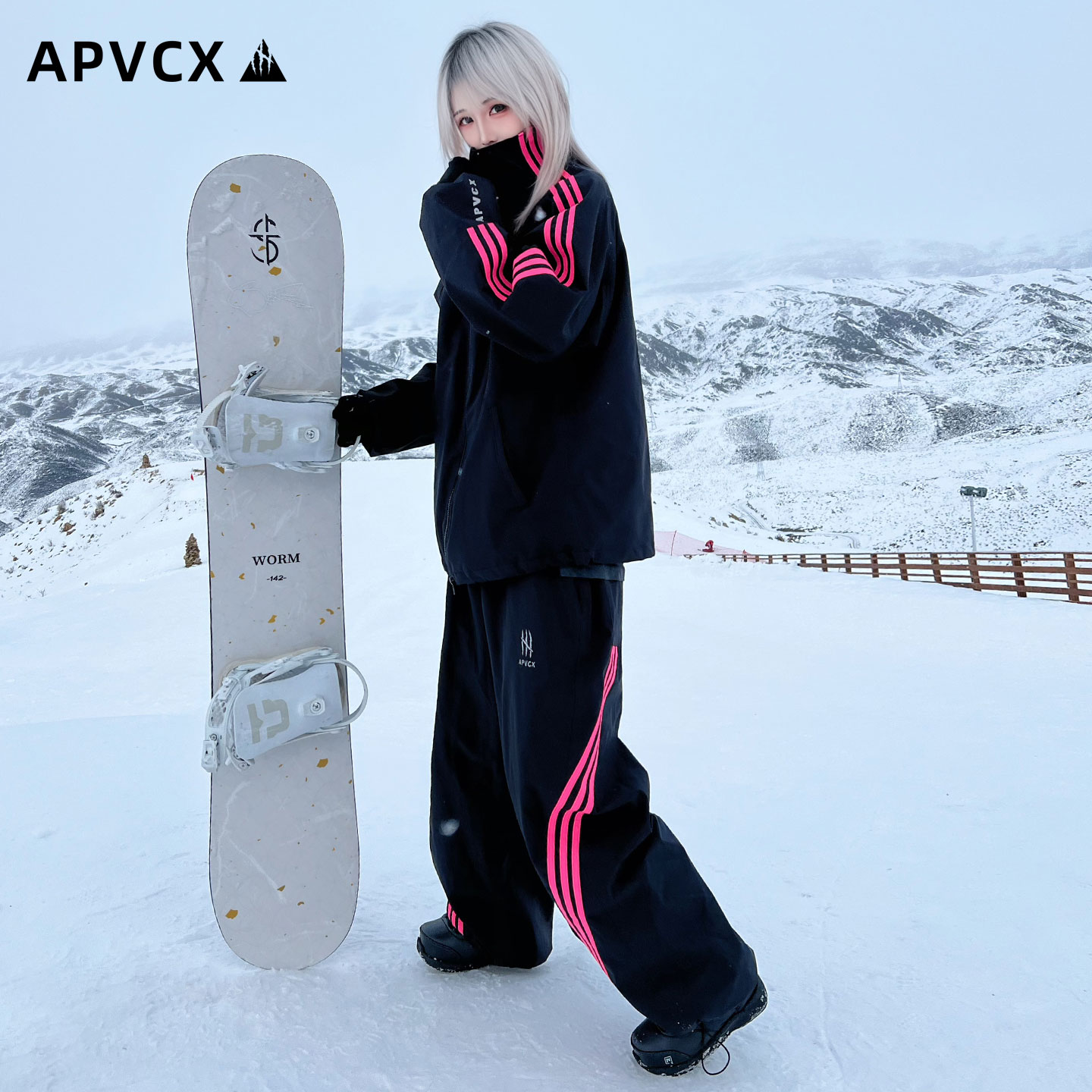 [Водонепроницаемость 30 000] Лыжный костюм APVCX для мужчин и женщин с одинаковым стилем зимнего костюма костюм 3L hard shell профессиональный костюм для сноуборда женский