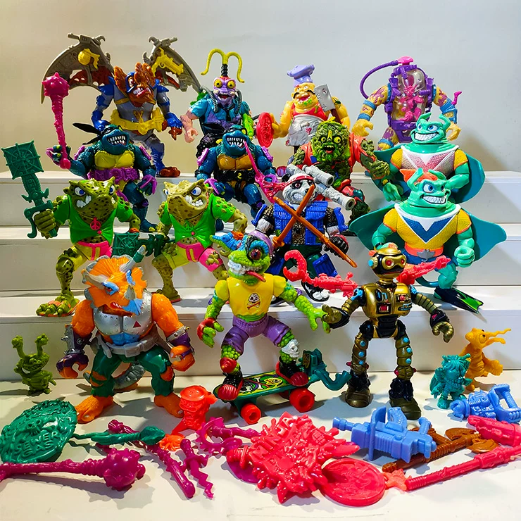 Подлинный TMNT классический ностальгический красочный звезда оригинальная старая игрушка ниндзя бога черепаха 1990 год проходящий персонаж поддерживающая роль