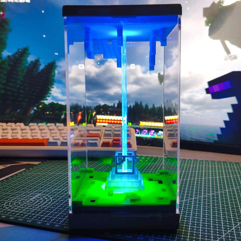 MINECRAFT Beacon light светящаяся акриловая настольная декоративная лампа MC Game Периферийное оборудование Подарок на День рождения Атмосферный свет