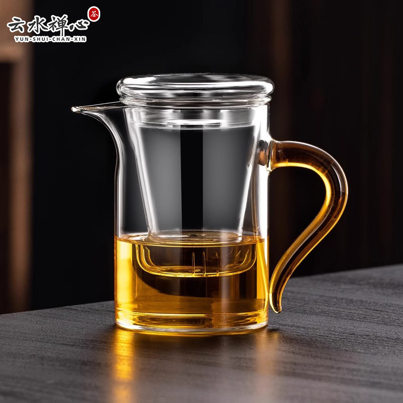 Заварочный чайник из утолщенного стекла для заваривания чая, бытовой термостойкий заварочный чайник, чашка для разделения чая, чашка для черного чая, чайник, чайный сервиз