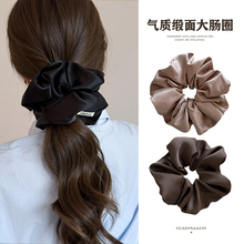 Silk Satin Large Intestine Hair Loop Women's Hair Rope High end Headband 2024 New High end Tie Headband Durable Hair Accessories