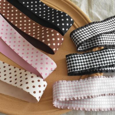 taobao agent 韩版波点蝴蝶结格子丝带丝带手工DIY材料辅料满49包邮