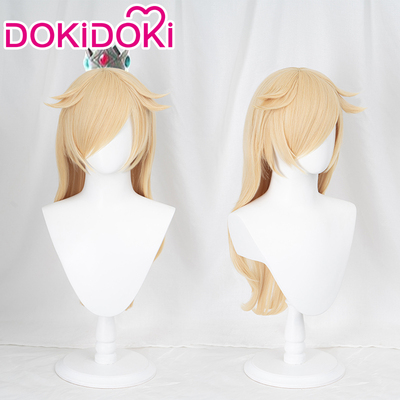 taobao agent DOKIDOKI 现货 马里奥 罗洁塔公主cosplay假发浅金色反翘长发