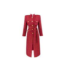 Miss Louis Paddington's Thousand Gold Red Long Rich Family Thousand Gold Winter Coat Women's Fashion and Temperament Coat