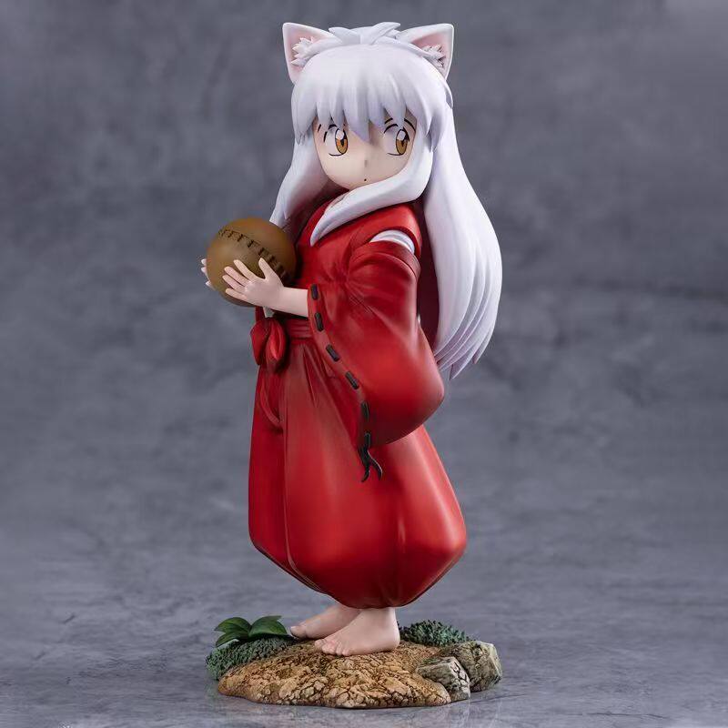 Оптовая продажа детского аниме ручной работы Inuyasha в положении стоя, убивающего Мару, милая кукла, модель украшения, игра в приливы