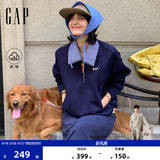 [Одобрение Cheng Yi] Женский осенний свитер Gap 2026 с вышивкой нового логотипа контрастного цвета из флиса 2SS623062