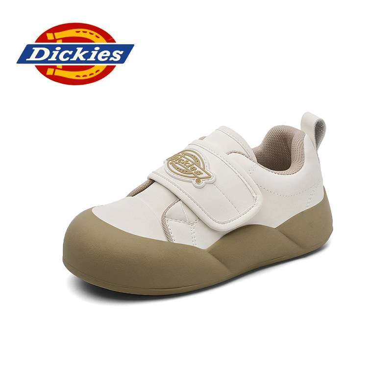 Женская обувь Dickies/ новинка 2026 года; осенне-зимняя повседневная обувь на плоской подошве; универсальные белые туфли на липучках; кроссовки