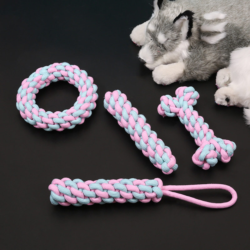 Фабрика игрушек Cat ball из хлопчатобумажной веревки, игрушка для коренной собаки, устойчивая к укусам, игрушка с узлом для домашних животных, игрушка из хлопчатобумажной веревки