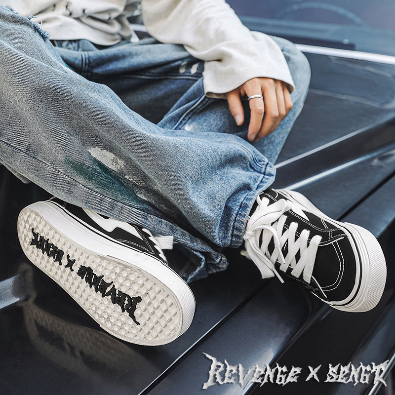 Подлинная мужская и женская универсальная повседневная обувь REVENGE X SENGT Los Angeles Lightning joint, американская обувь для скейтборда в тренде