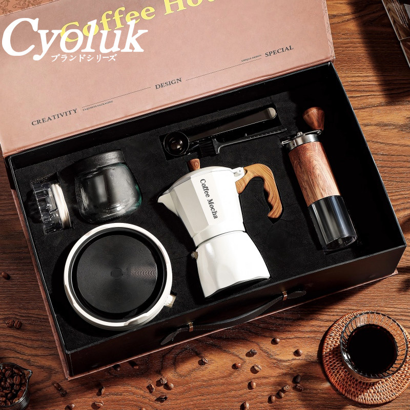 Японская ручная кофемолка CyoLUK кофемашина Mocha pot кофеварка с двойным клапаном инструмент для приготовления кофе бытовая маленькая ручная кофемолка-измельчитель