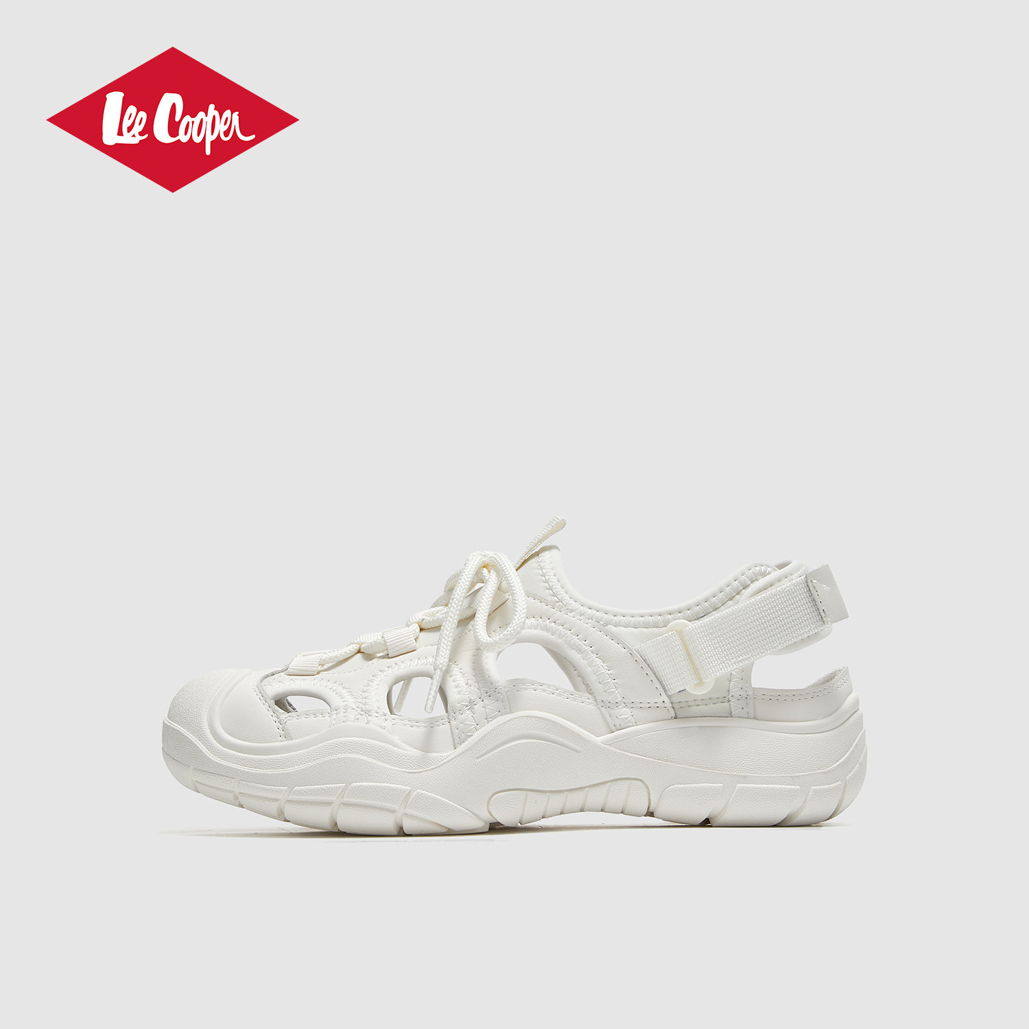 Уличные сандалии Lee Cooper Baotou; женские летние дышащие нескользящие спортивные сандалии на толстой подошве с полой подошвой; пляжная обувь