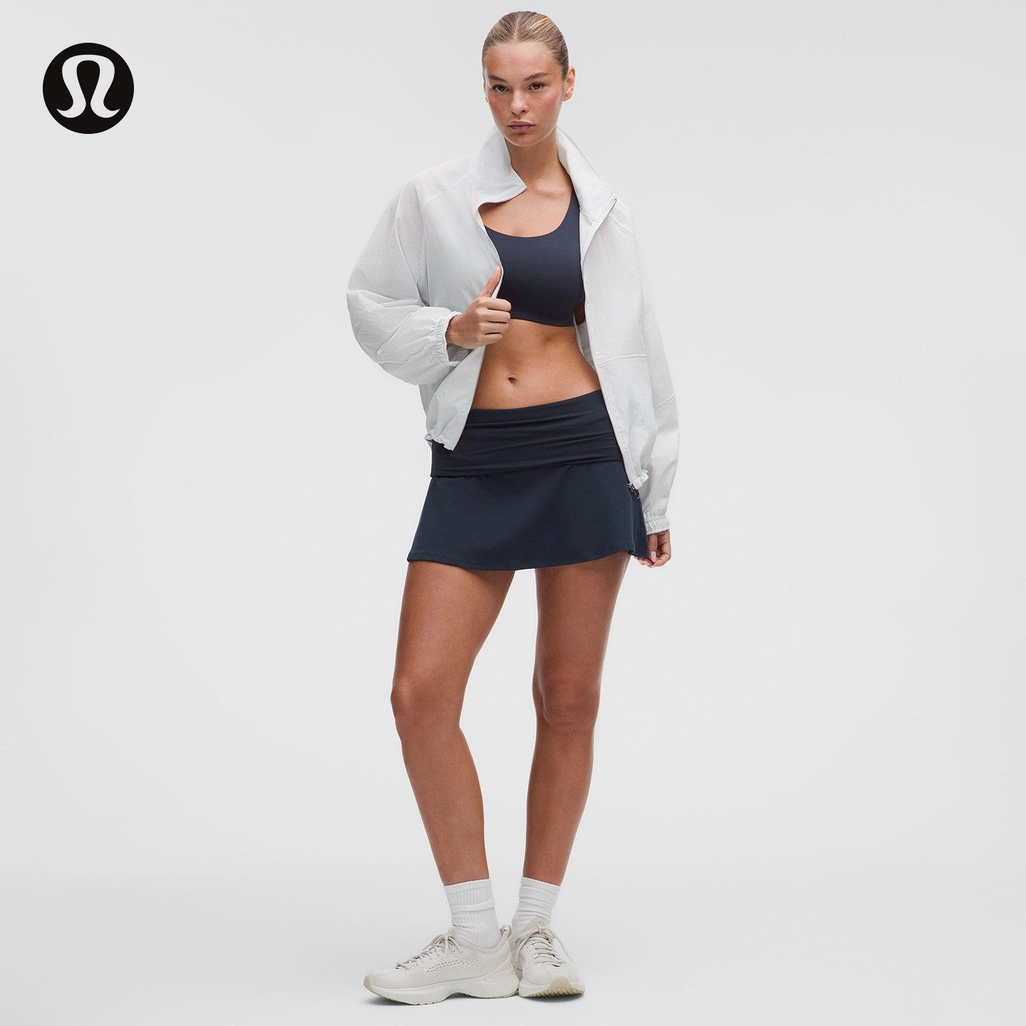 Женская короткая юбка со складками на талии丨lululemon丨lw8avos
