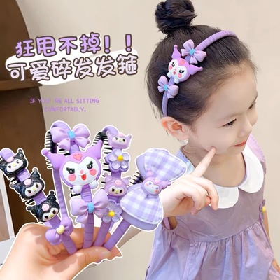 taobao agent 可爱甜美儿童发箍带齿防滑不勒头发饰女童碎发整理神器库洛米头箍