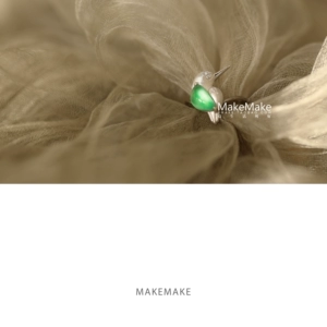 【MakeMake-Emerald】Подходящее флуоресцентное кольцо Kingfisher Muna, подвеска-кольцо двойного назначения, 18 карат