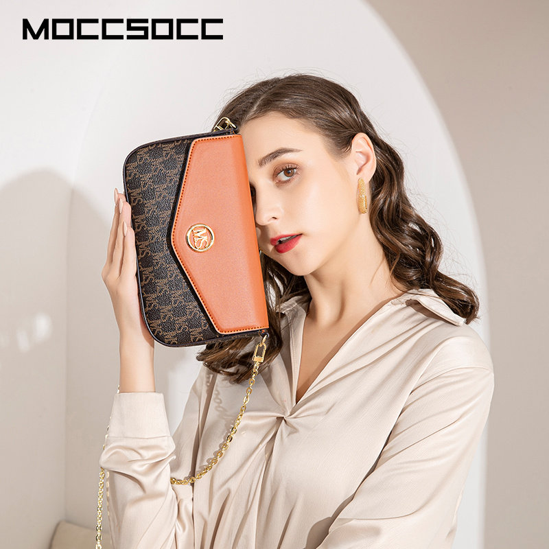 【Подарок Танабата】 Официальная женская сумка из натуральной кожи MOCCSOCC, легкий роскошный подарок на День рождения для подруги и жены